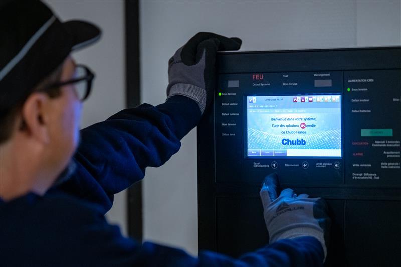 Technician on Panel